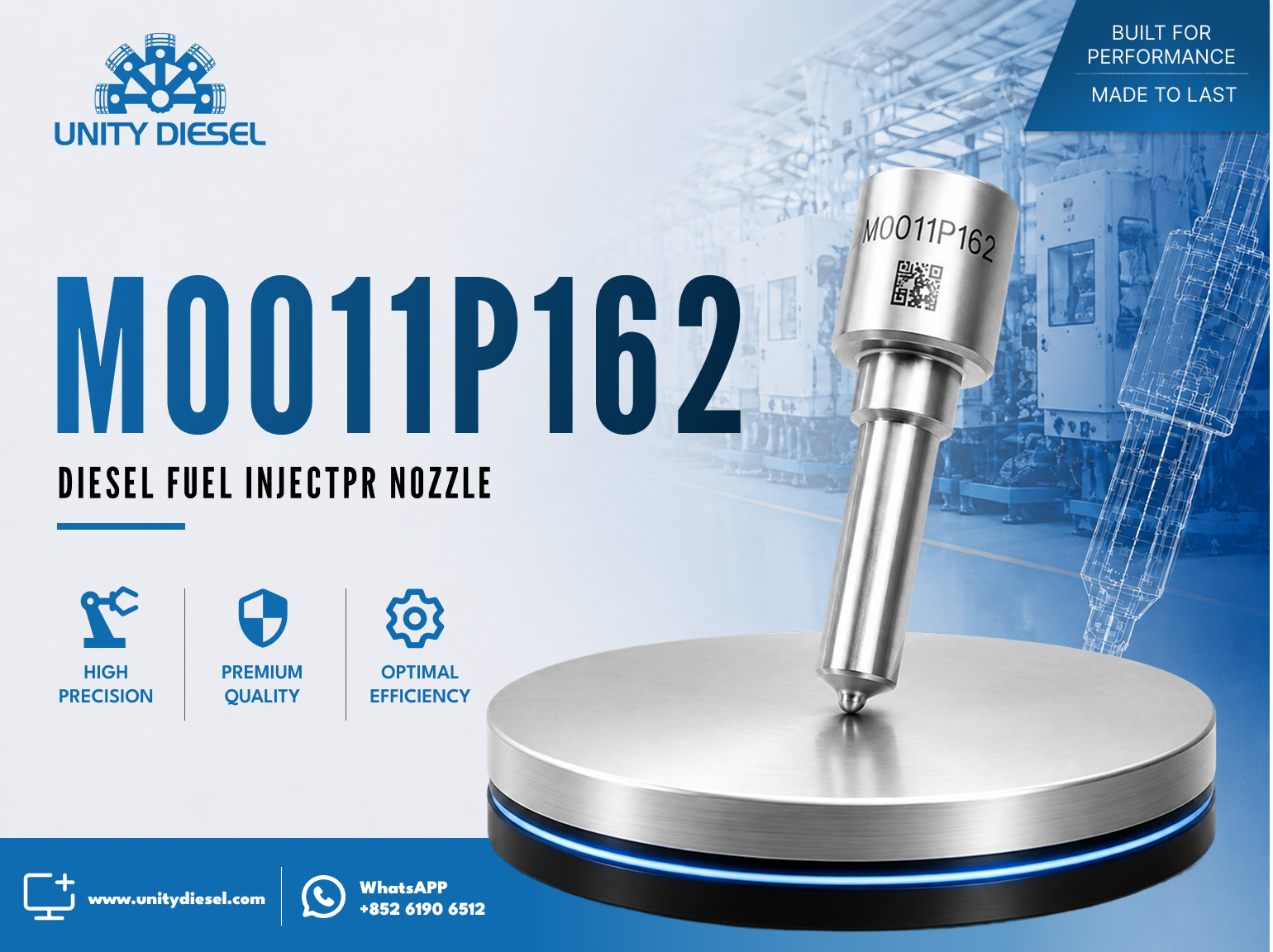 Common Rail Nozzle M0011P162 OE 03L1302778 / A2C59513554 for VW 1.6 TDI
