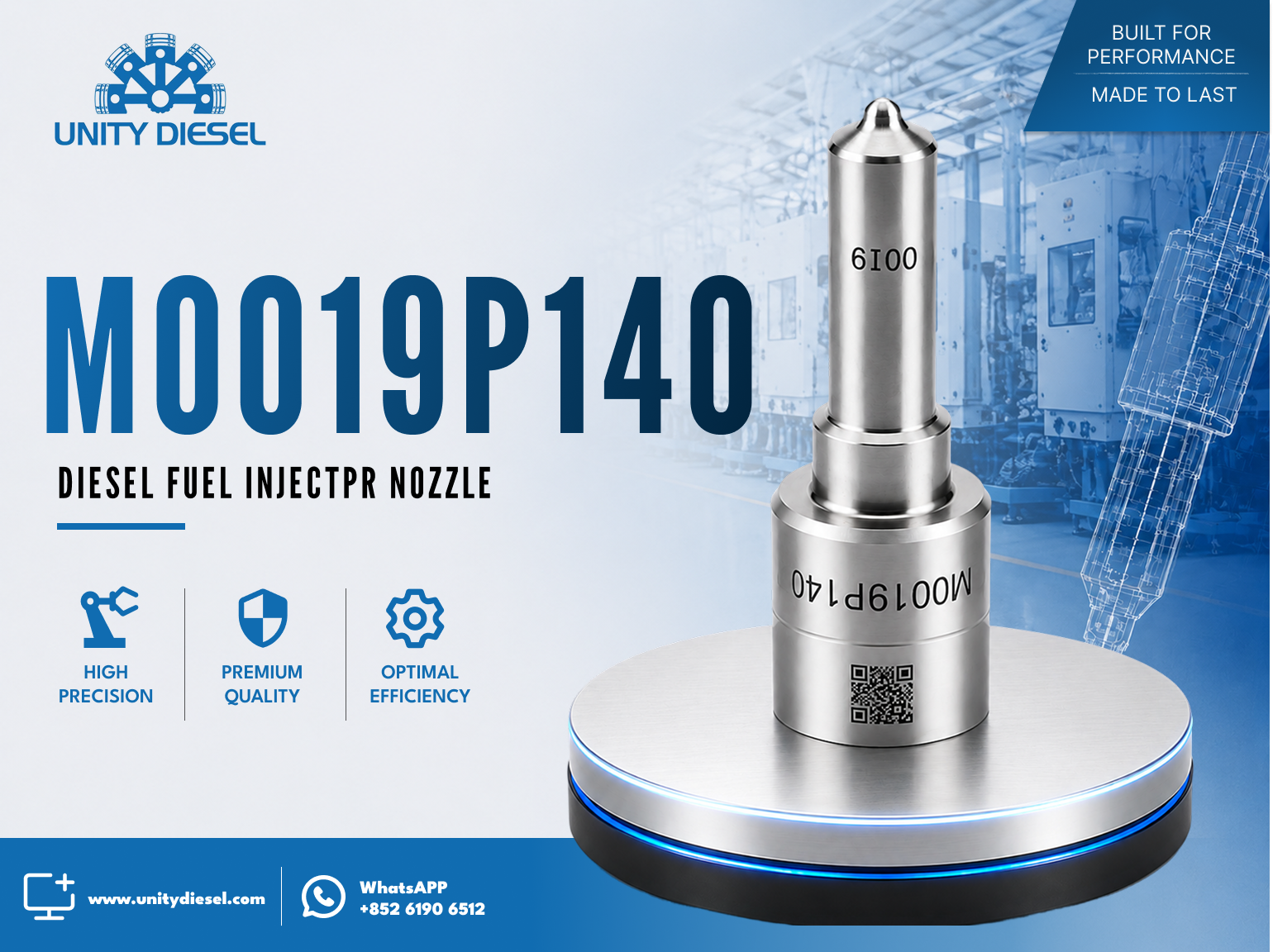 Common Rail Nozzle M0019P140 for Injector BK2Q-9K546-AG