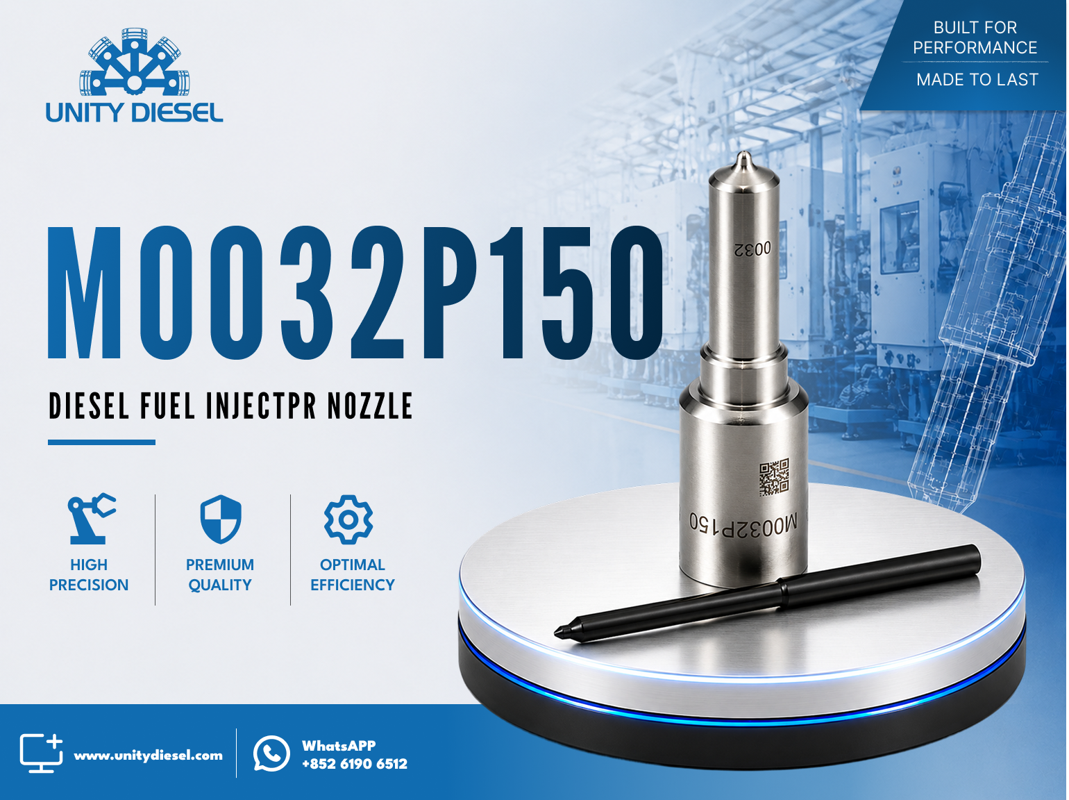 Common Rail Nozzle M0032P150 for Siemens VDO Injector 4Q9K-546-AA / CK4Q-9K546-AA