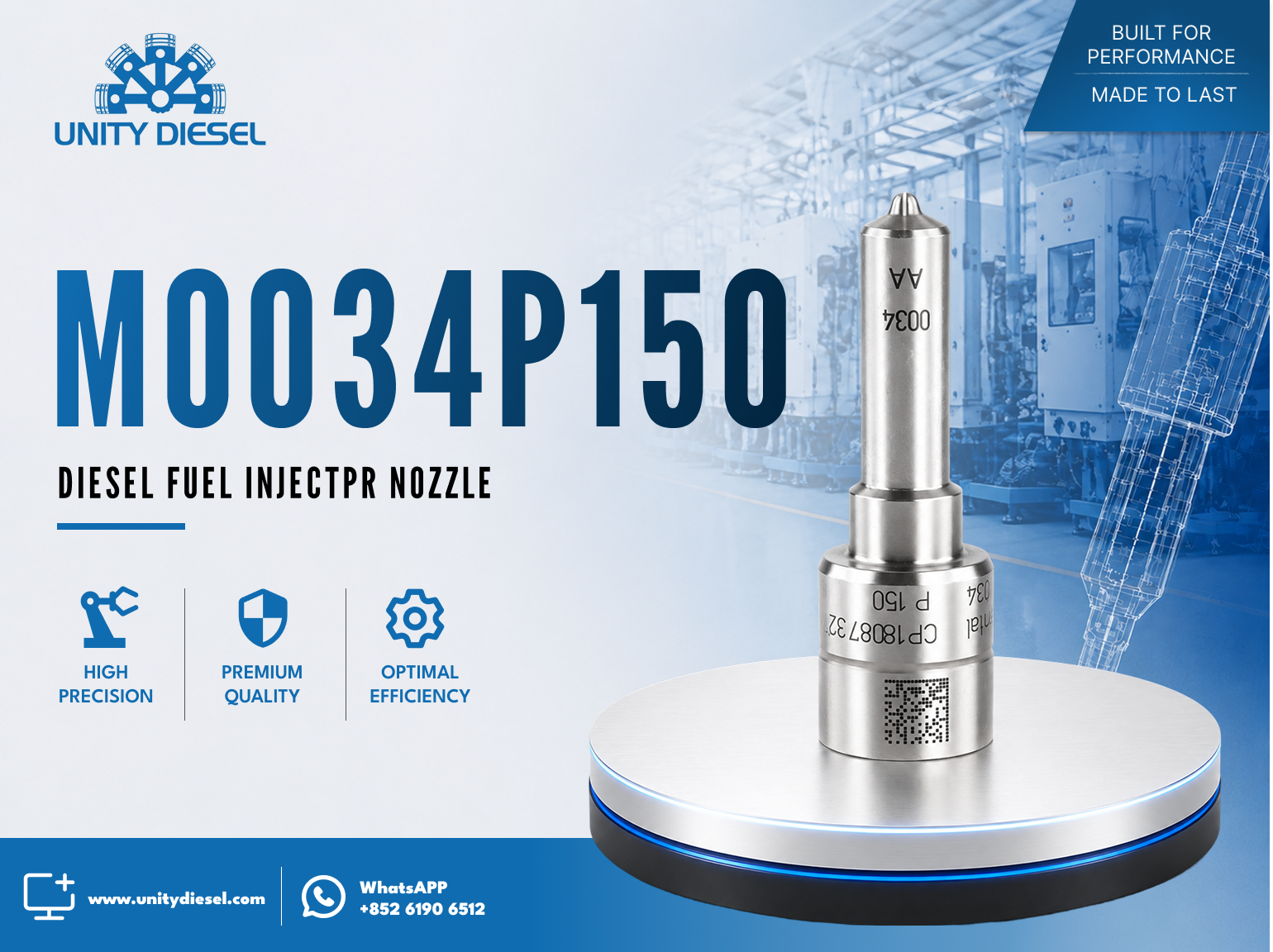 Common Rail Nozzle M0034P150 OE 4Q9K-546-AA / CK4Q-9K546-AA / A2C8139490080