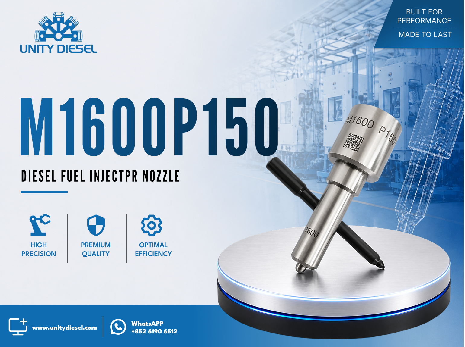 Common Rail Nozzle M1600P150 OE DLLA150PM1600