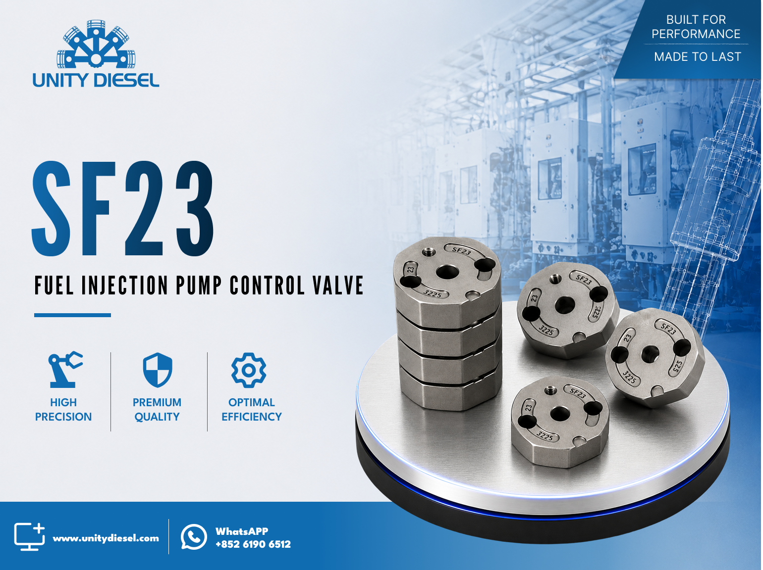 Injector Valve Plate SF23# for SF23# Injectors