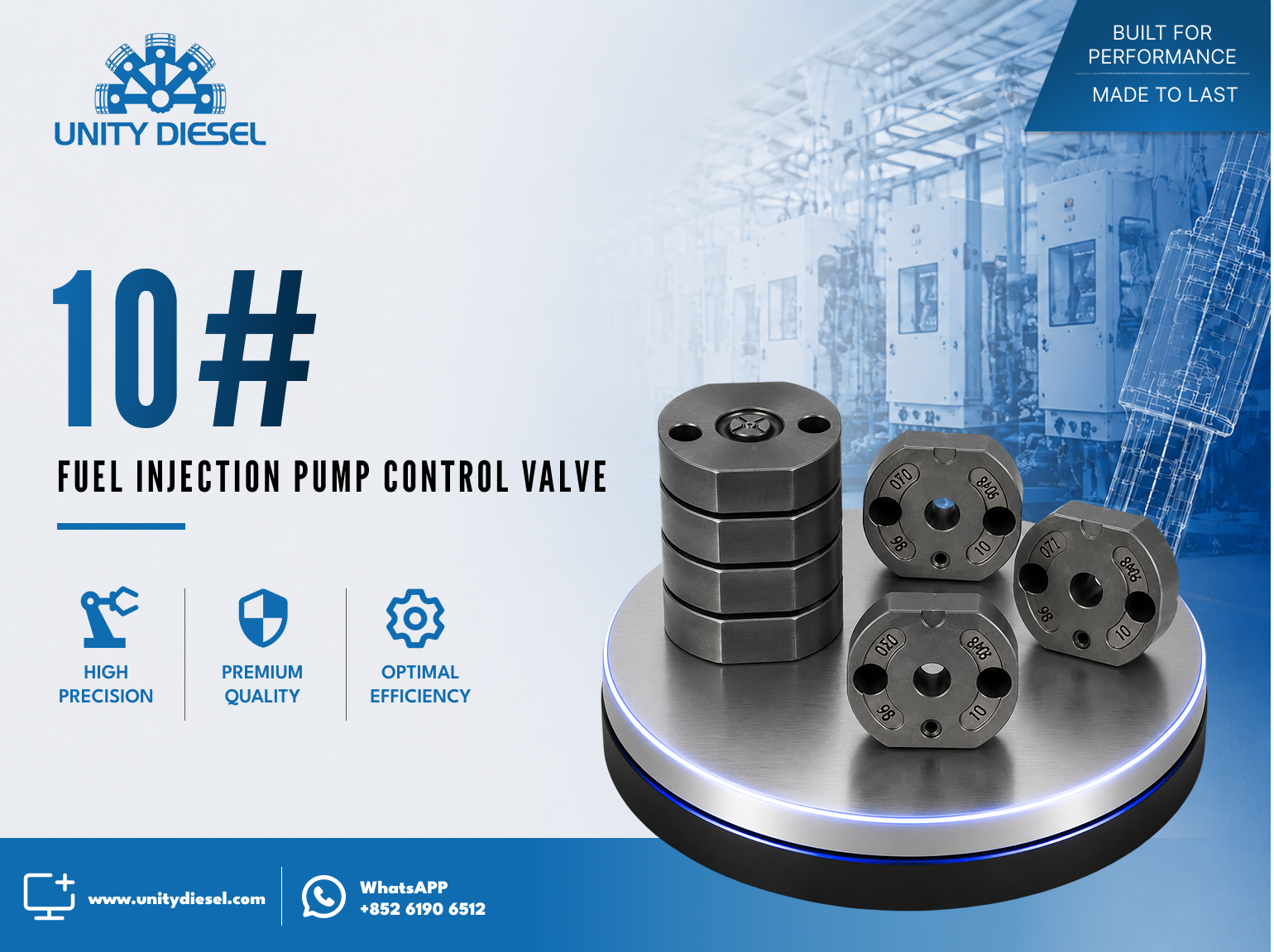 Injector Valve Plate #10 for 095000-6581 / 095000-6583